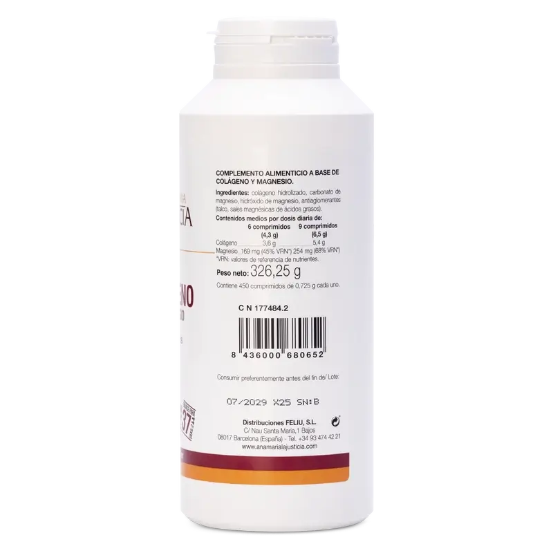 Ana Maria Lajusticia Collagen with Magnesium, Pack 6 x 450 tablets - Image 4