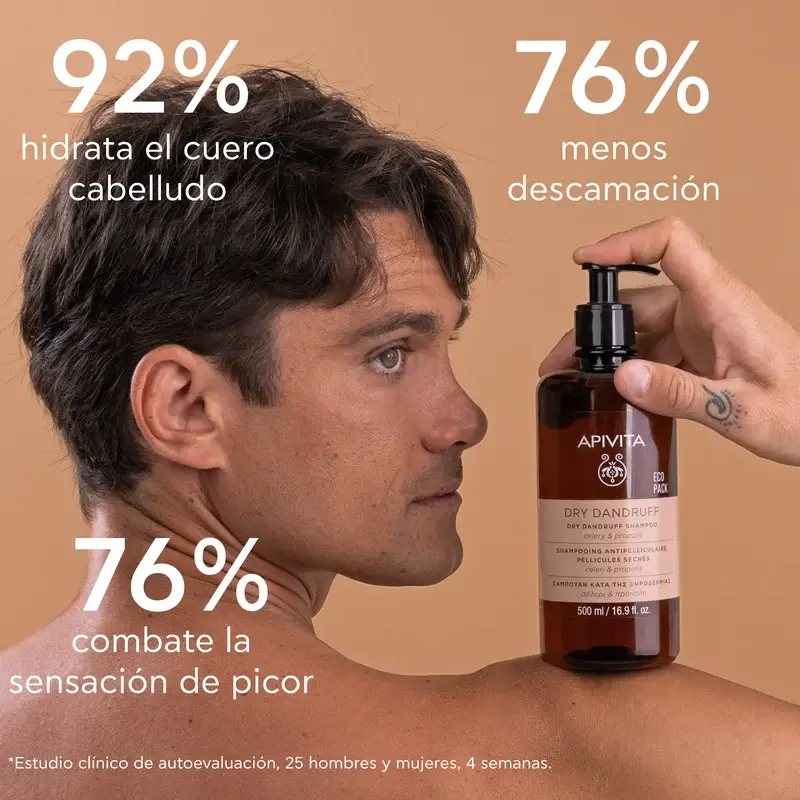 APIVITA Anti Dry Dandruff Shampoo 500 ml - Image 4