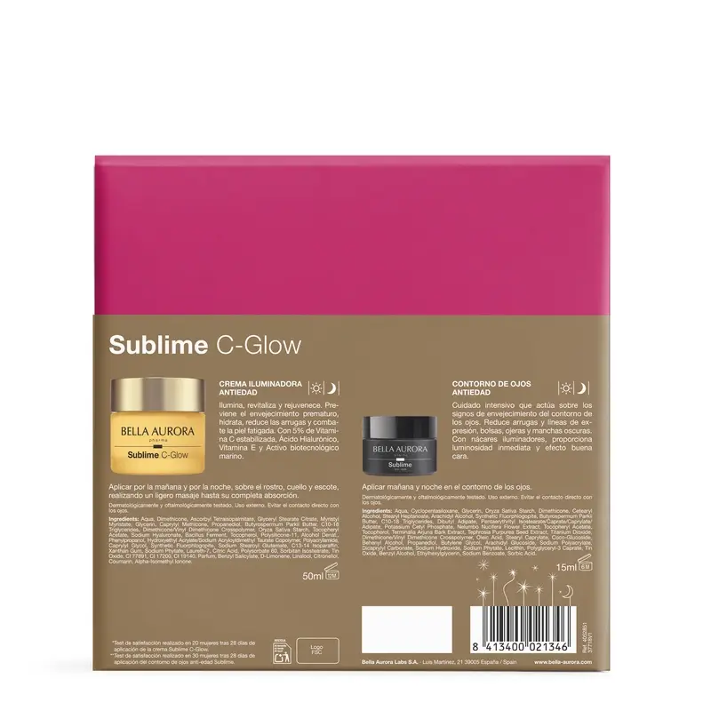 Bella Aurora Sublime Anti-Aging Illuminator Pack C-Glow + Eye Contour , 50 + 15 ml - Image 5