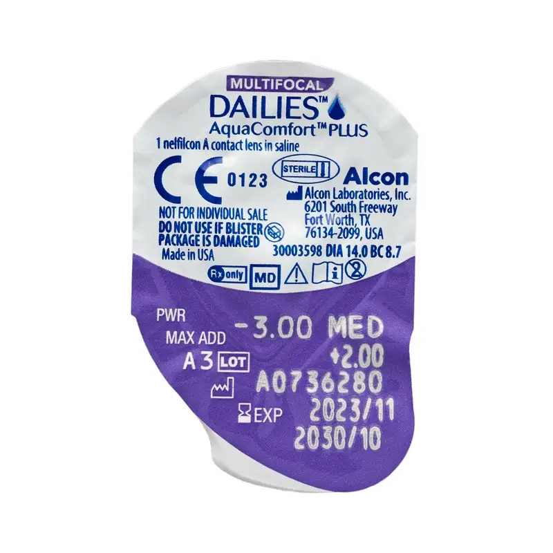 Dailies AquaComfort Plus Daily Multifocal Lenses , 30 units - -6.75, 8.7, Media, 14.0 - Image 6