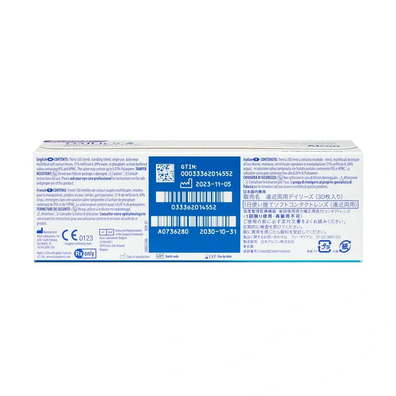 Dailies AquaComfort Plus Daily Multifocal Lenses , 30 units - -7.25, 8.7, Media, 14.0 - Image 5