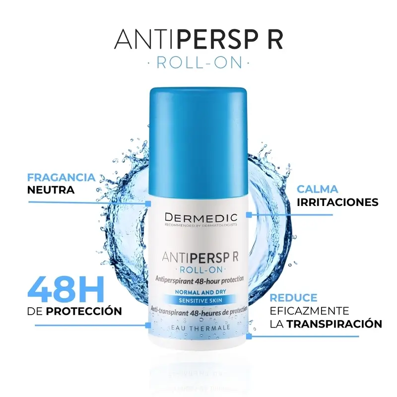 Dermedic Duo Antipersp R Antiperspirant Roll-On 48-Hour , 2 x 60 ml - Image 3