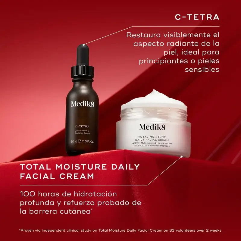 Medik8 Radiance Wrapped C-Tetra 30Ml + Total Moisture Daily Facial Cream 50Ml - Image 4