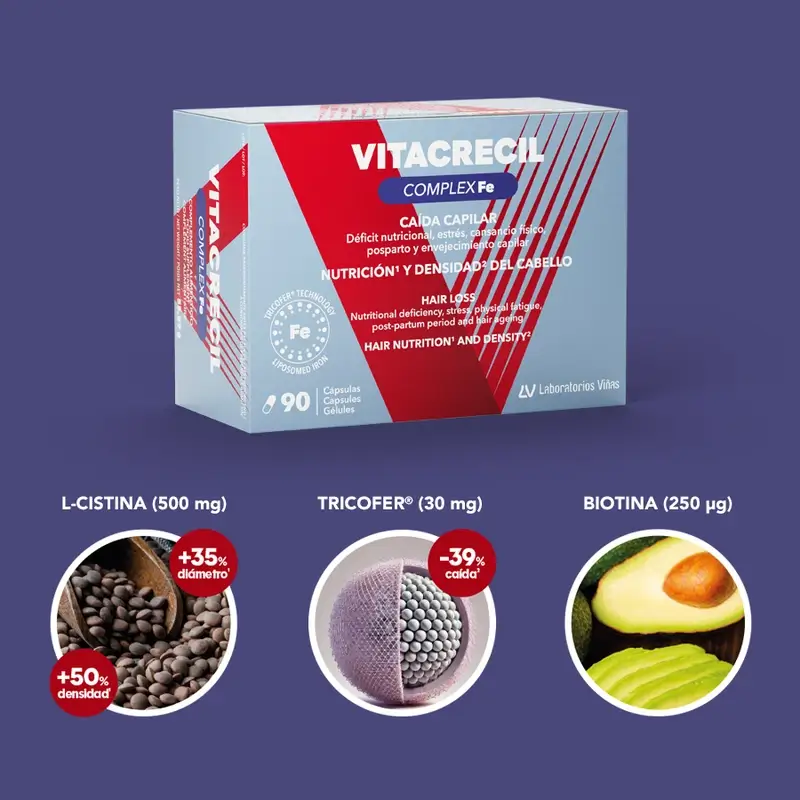 Vitacrecil Complex Fe, 90 capsules - Image 3